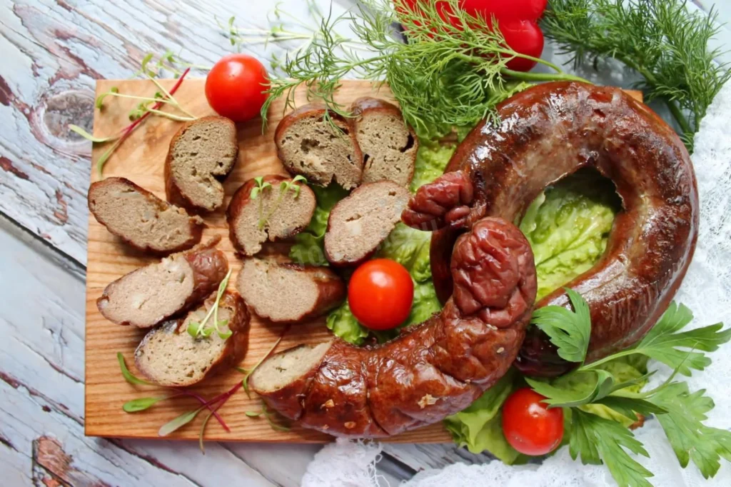 Kiełbasa pieczona z wątroby