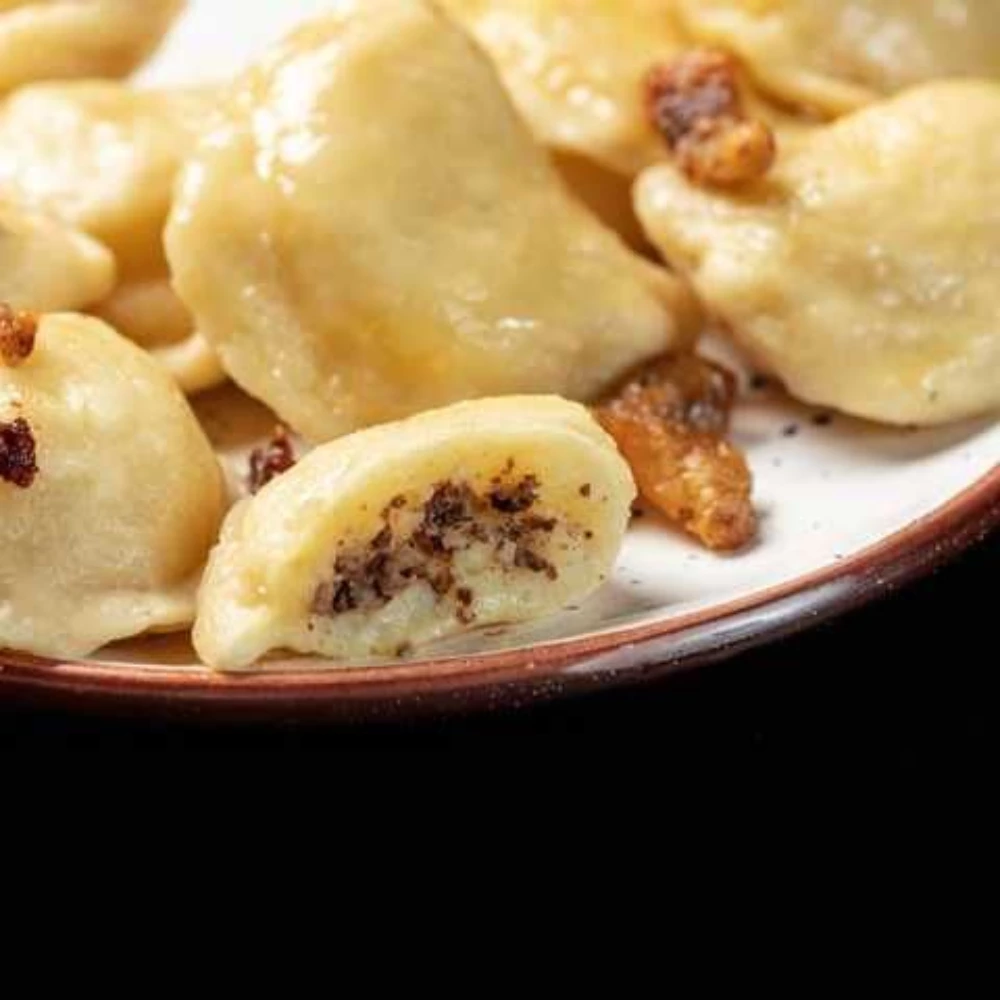 Pierogi z ziemniakami i wątróbką